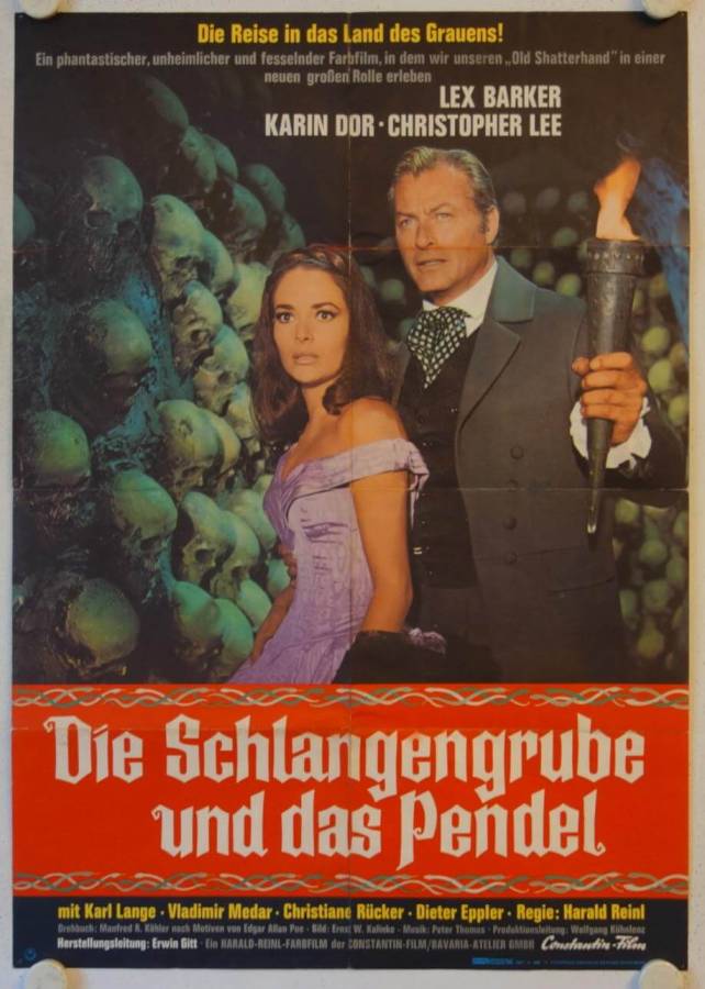 The Torture Chamber of Dr. Sadism original release german movie poster